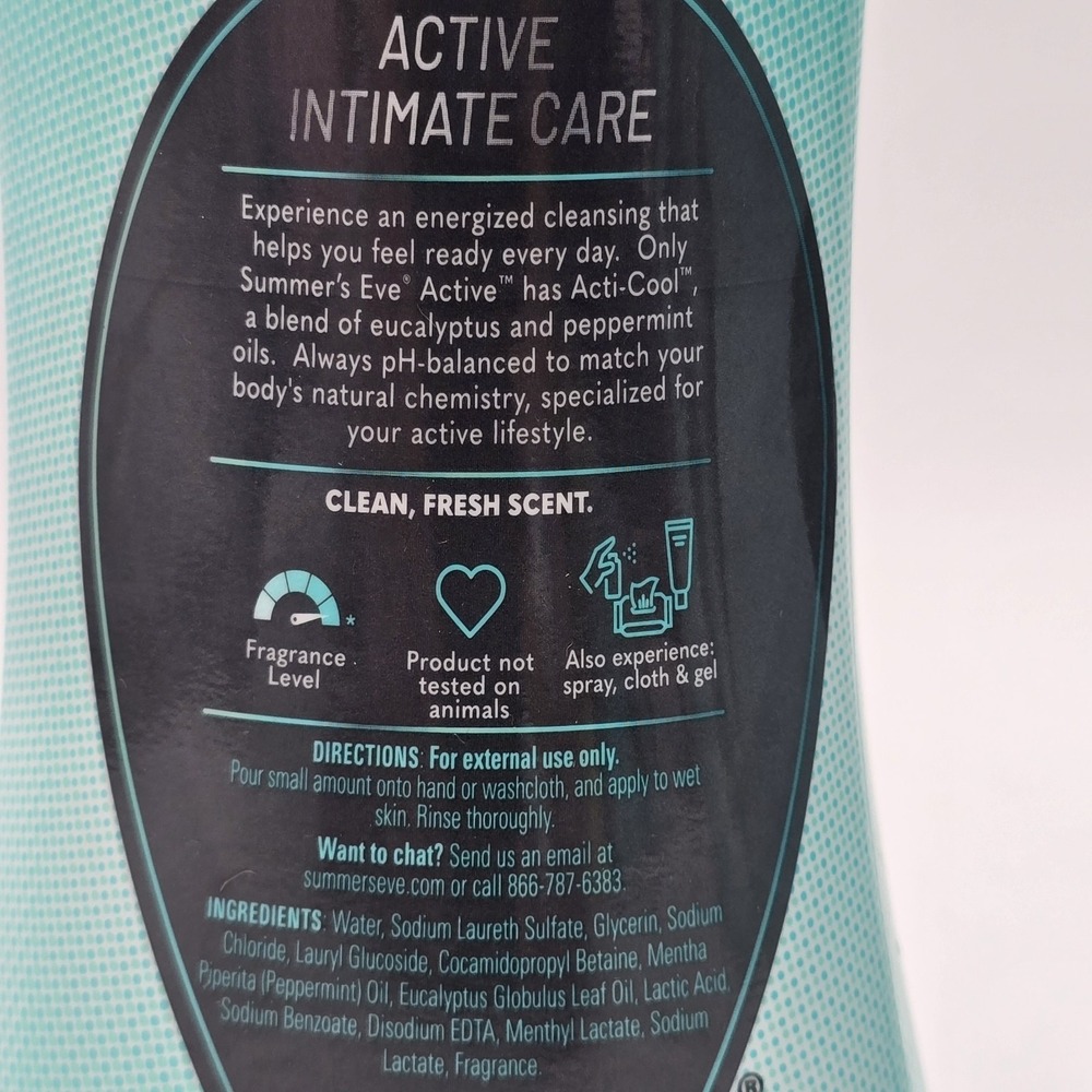 Summer's Eve Active Daily Performance Wash‎ Feminine Care 12oz  2pack - Picture 3 of 11
